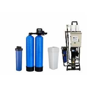 Pachet spalatorie auto 1000 l/h 7-8 boxe dedurizator Clack 100 litri osmoza inversa
