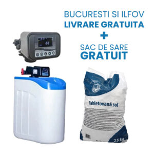 Dedurizator apa AquaSlim 10VT 10 litri tip cabinet cu valva M20